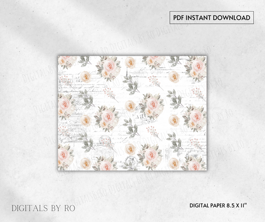 Vintage Florals Vellum